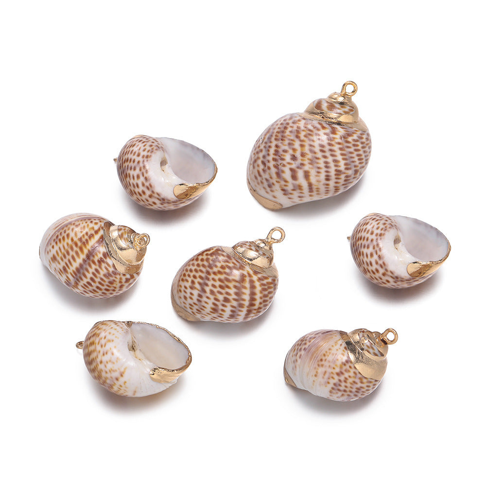 Original Design Jewelry Accessories Featuring Conch Pattern In Shell Material