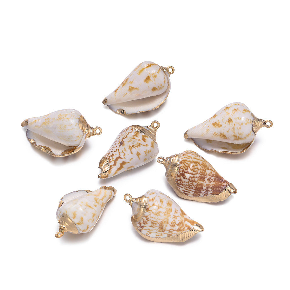 Original Design Jewelry Accessories Featuring Conch Pattern In Shell Material