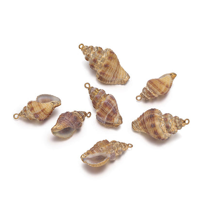 Original Design Jewelry Accessories Featuring Conch Pattern In Shell Material