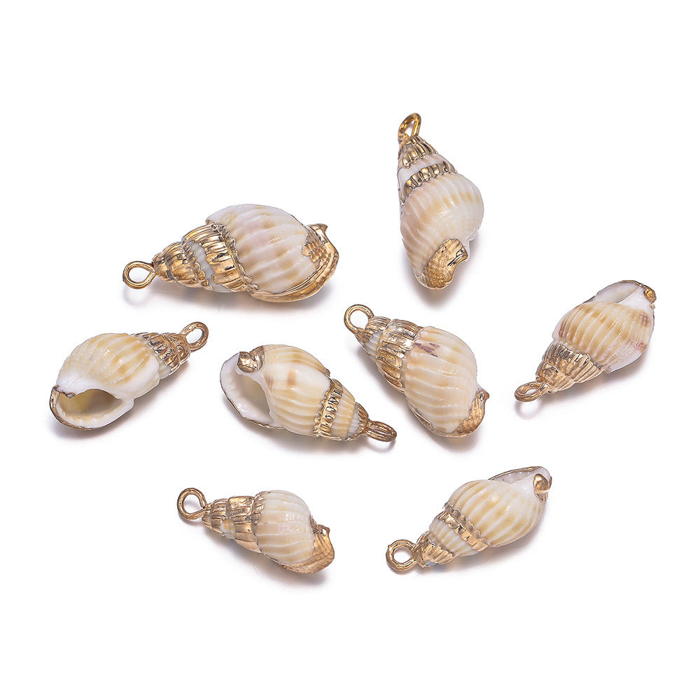 Original Design Jewelry Accessories Featuring Conch Pattern In Shell Material
