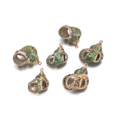 Original Design Jewelry Accessories Featuring Conch Pattern In Shell Material