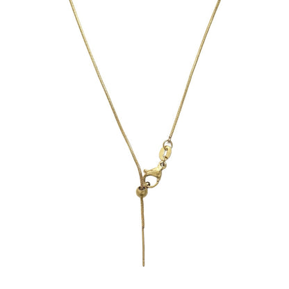 For Love Charms Necklace In Golden Titanium Steel With Durable Cable Chain