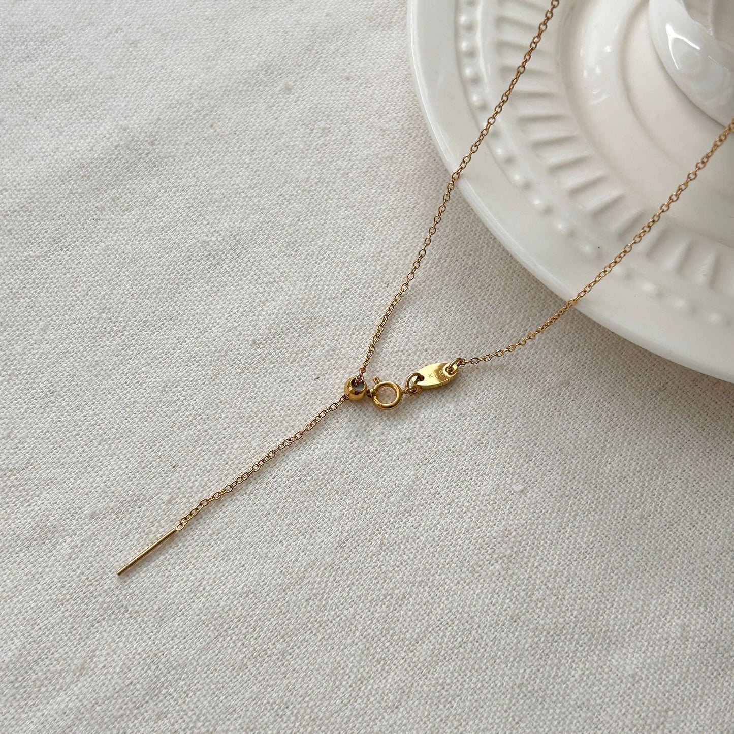 For Love Charms Necklace In Golden Titanium Steel With Durable Cable Chain