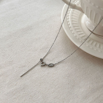 For Love Charms Necklace In Golden Titanium Steel With Durable Cable Chain