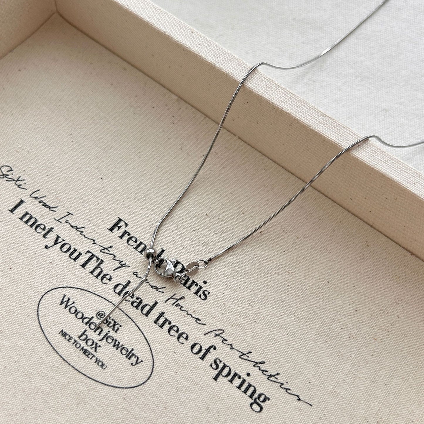 For Love Charms Necklace In Golden Titanium Steel With Durable Cable Chain