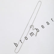Silver O-shaped Chain Plain Chain Necklace