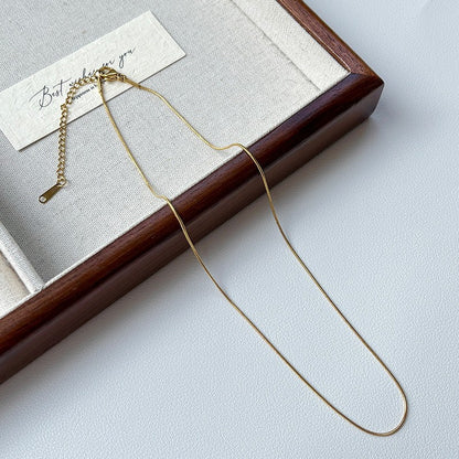 For Love Charms Necklace In Golden Titanium Steel With Durable Cable Chain
