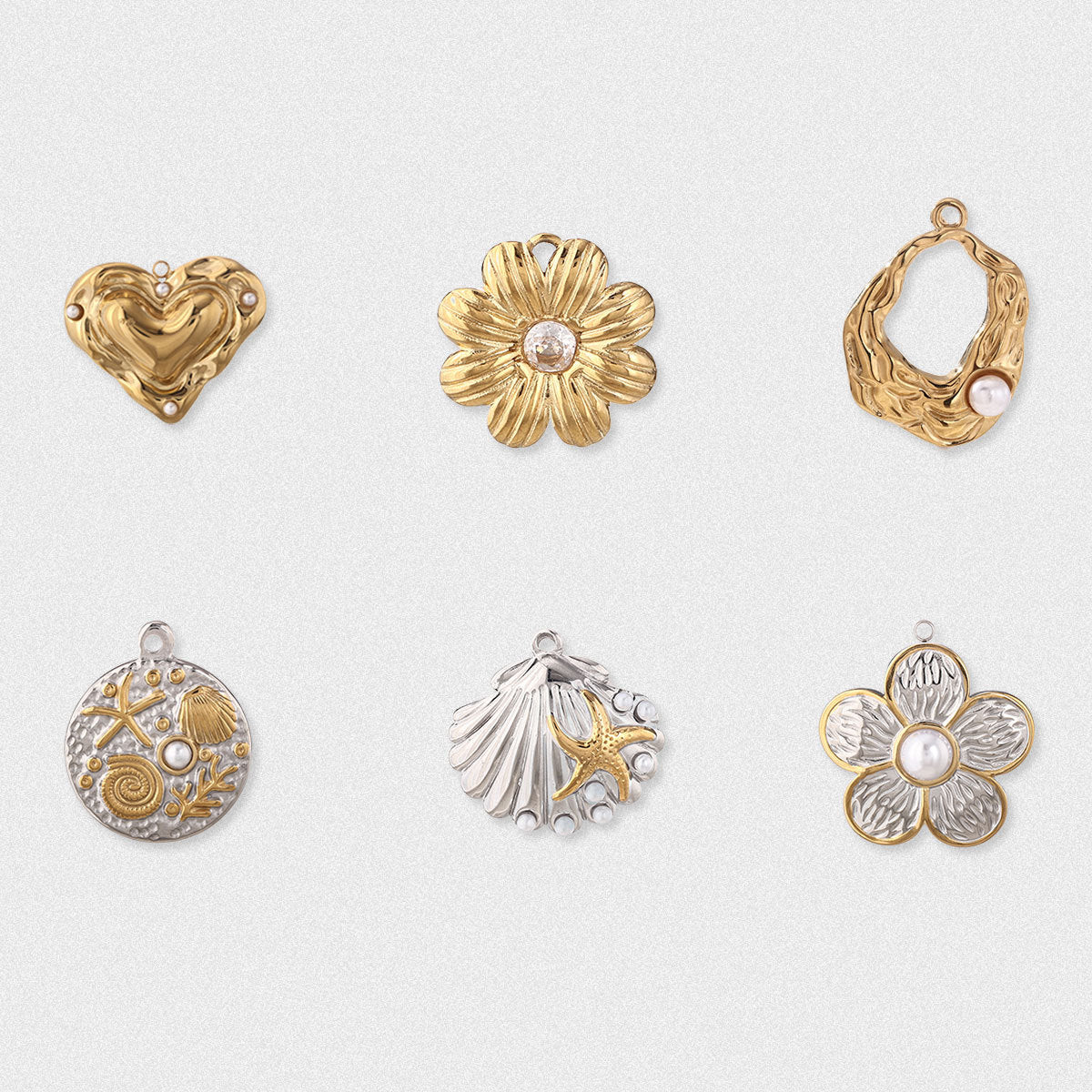 Titanium Steel Love Charms Jewelry Accessories In Colour