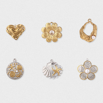 Titanium Steel Love Charms Jewelry Accessories In Colour
