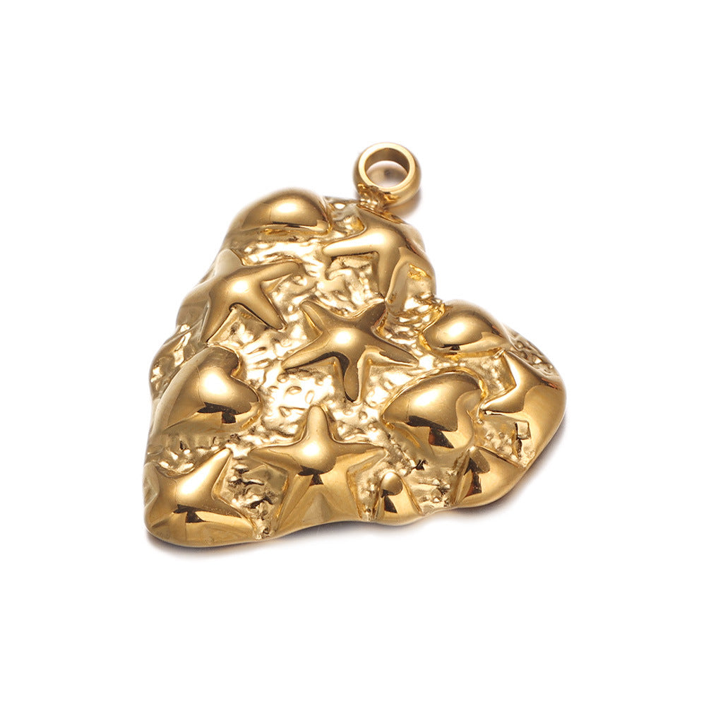 Heart Shape Jewelry Accessory In Durable Titanium Steel, Stylish And Elegant Design