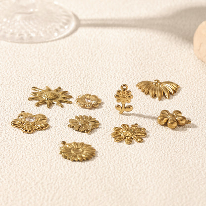 Elegant Jewelry Accessories Featuring Flower Patterns Made Of Durable Titanium Steel
