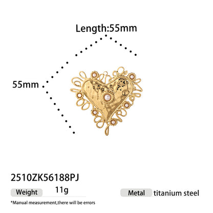 Titanium Steel Love Charms Jewelry Accessories In Colour