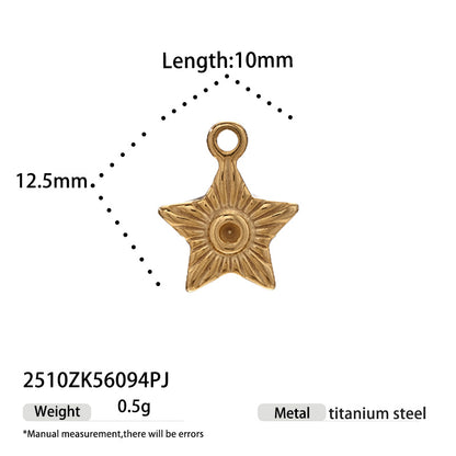 Moon Pattern Jewelry Accessory Made Of Durable Titanium Steel, Stylish And Elegant Design