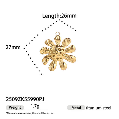 Elegant Jewelry Accessories Featuring Flower Patterns Made Of Durable Titanium Steel