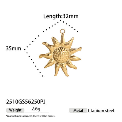 Elegant Jewelry Accessories Featuring Flower Patterns Made Of Durable Titanium Steel