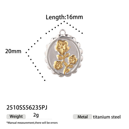 Ocean Love Charms Jewelry Accessories In Silver Titanium Steel
