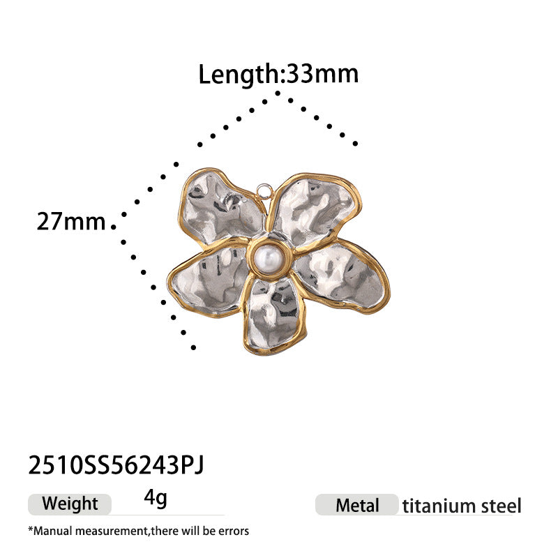 Sun Love Charms Jewelry Accessories In Silver Titanium Steel With Electroplated Finish