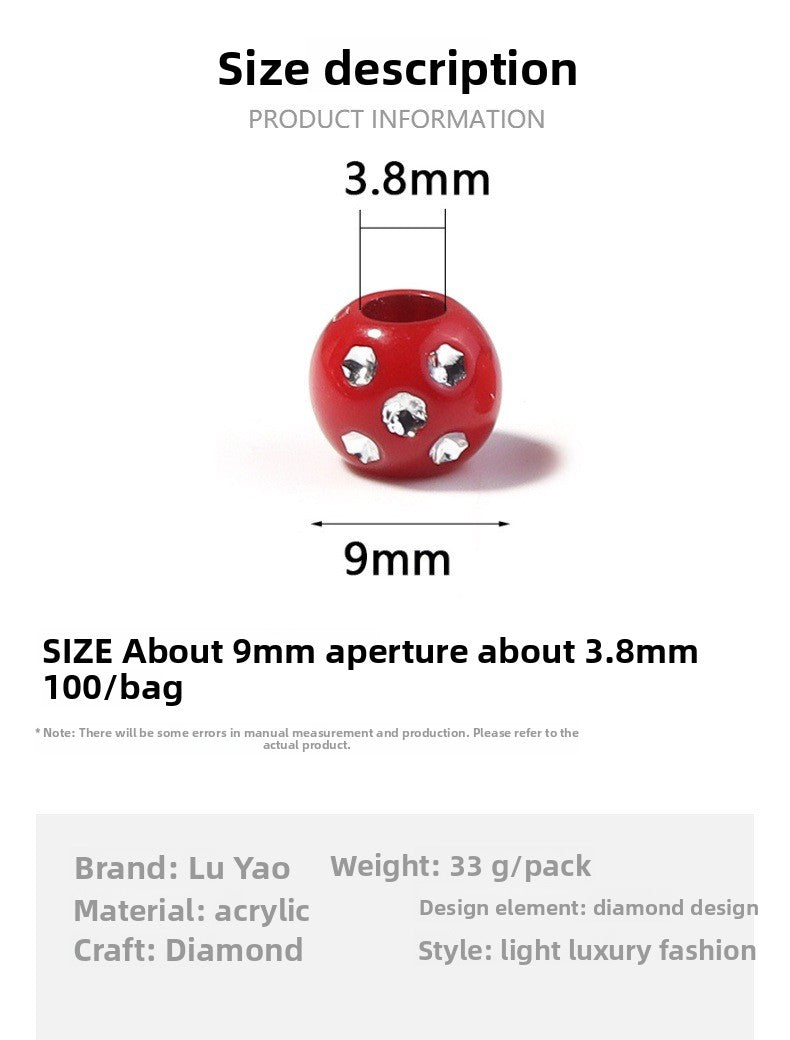 Acrylic Love Charms Jewelry Accessories