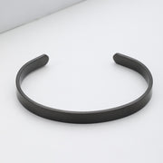 Open-Ended Bracelet Black Face Width 6mm