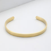 Open-Ended Bracelet Golden Face Width 6mm