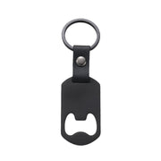 Black Leather 55 * 30mm Bottle Opener Key Ring