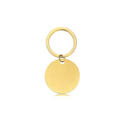 15mm Inner Hole Round Gold + Gold Keychain (Assembled)