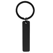 Glossy black strip + black keychain (assembled)
