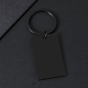 45*27mm Rectangular Black + Black Keychain (assembled)