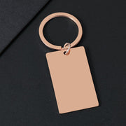 45*27mm Rectangular Rose Gold + Rose Gold Keychain (assembled)
