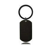 36*22mm (sharp) black military card + black key ring (assembled)
