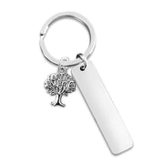 Silver strip + tree + silver keychain (assembled)