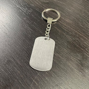 Lined & Silver 50 X28mm New Key Chain (Assembled)