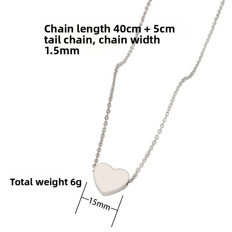 Heart Shape Necklace In Silver, Perfect For Elegant And Timeless Style