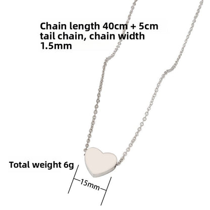 Heart Shape Necklace In Silver, Perfect For Elegant And Timeless Style