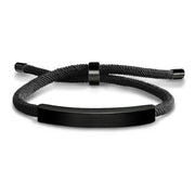 Black Rope Bracelet Black