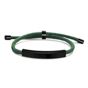Green Rope Bracelet Black