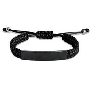 New Black Rope Woven Bracelet Black