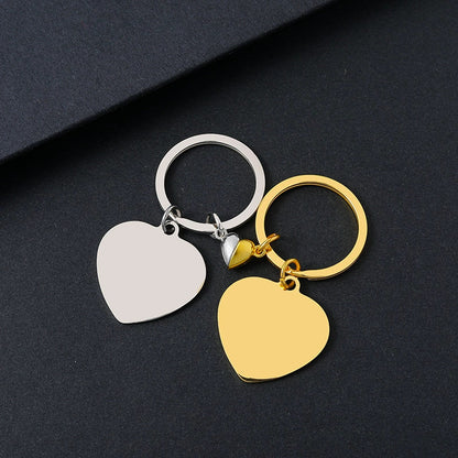Geometric Electroplated Key Chains Made Of Durable 304 Stainless Steel In Silver Finish