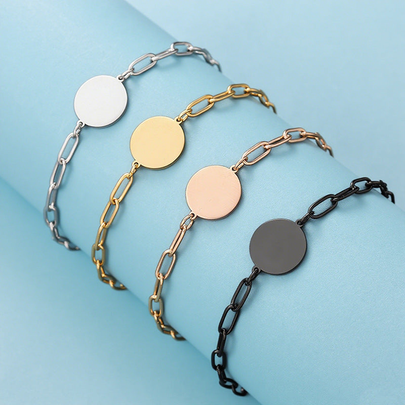 Paper Clip Bracelet For Stylish Wear, Featuring Silver Color For Elegant Look
