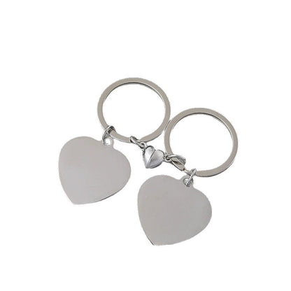Geometric Electroplated Key Chains Made Of Durable 304 Stainless Steel In Silver Finish
