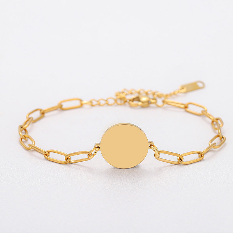 Paper Clip Bracelet For Stylish Wear, Featuring Silver Color For Elegant Look