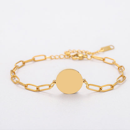 Paper Clip Bracelet For Stylish Wear, Featuring Silver Color For Elegant Look