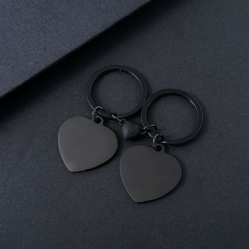 Geometric Electroplated Key Chains Made Of Durable 304 Stainless Steel In Silver Finish