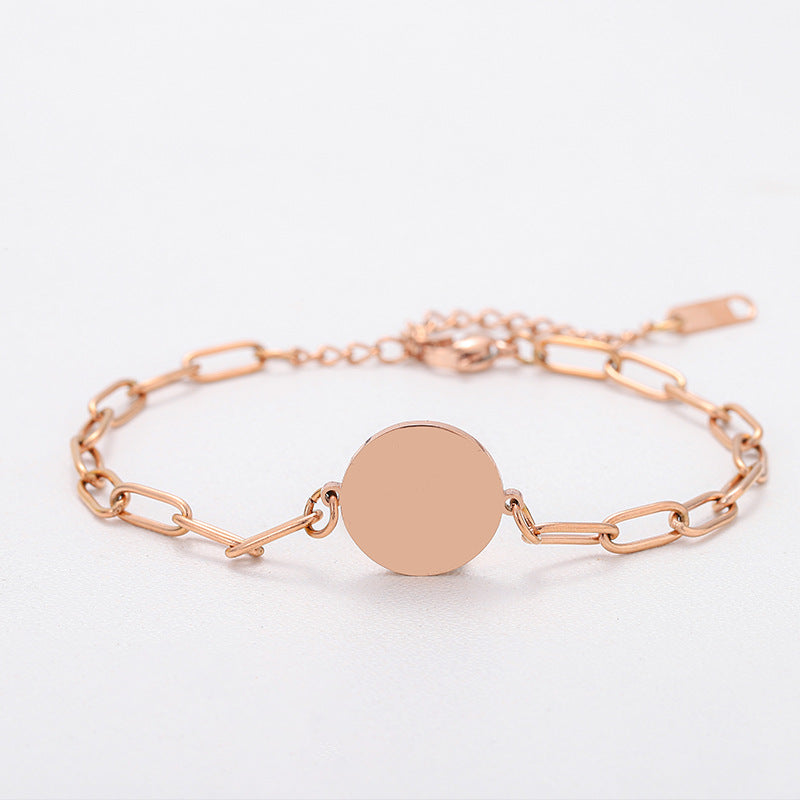 Paper Clip Bracelet For Stylish Wear, Featuring Silver Color For Elegant Look
