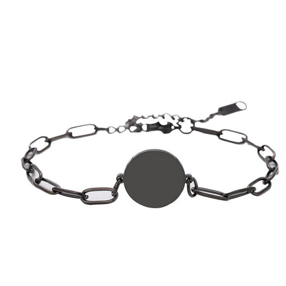 Paper Clip Bracelet For Stylish Wear, Featuring Silver Color For Elegant Look