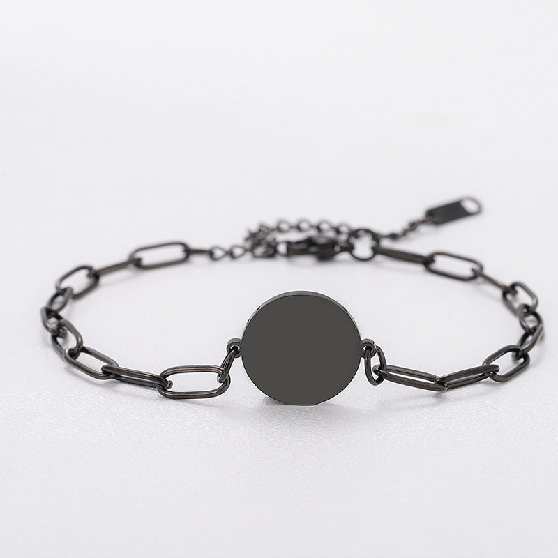 Paper Clip Bracelet For Stylish Wear, Featuring Silver Color For Elegant Look
