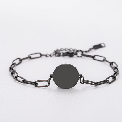 Paper Clip Bracelet For Stylish Wear, Featuring Silver Color For Elegant Look