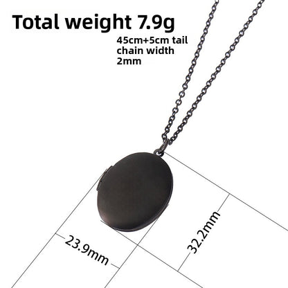 Oval Silver Necklace For Elegant Style And Versatile Wear