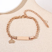 Children's Bracelet + Crown Rose Gold