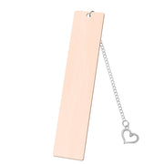 Hollow Heart Large Bookmark Single-Sided Rose Gold